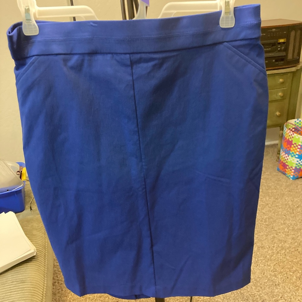Royal blue A-line Skirt